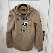 Nike Mens LA Los Angeles Rams Salute To Service Hoodie Sweatshirt Drifit S NFL
