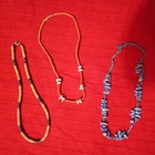 Shell Necklaces Set of Three Beaded Vintage 1980s — photo 4