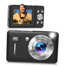 Digital Camera, 44MP FHD 1080P Digital Point and Shoot Camera with Anti Black