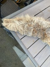 Vintage Real  Fur Tan Brown 1960's Collar Hand Stitched Stole