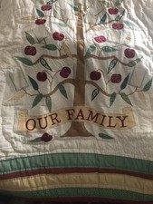 Quilt 50 X 60  Apple Blossom Photo Blanket Our Family Apple Tree Album Quilt