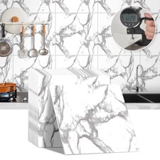 Oversized Marble Tiles Wall Panels Self-Adhesive Marble Sheets Peel Stick