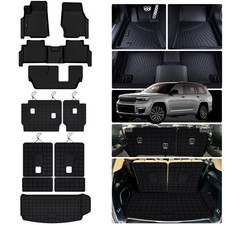Floor Liner for 2021-2025 2026 Jeep Grand Cherokee L Only for 7 Seats , TPE ...