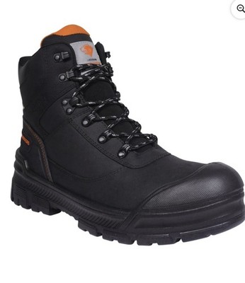 Herman Survivors Groundbreaker Steel Toe Mens Work Boots Blk Leather Waterproof Herman Survivors Men main image 4