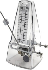 NALU Metronome - Classic Mechanical Wind-Up Design with Bell for Piano, Guitar,