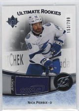 2022 Upper Deck Ultimate Collection Rookies Jersey 153/799 Nick Perbix #160 0pt4