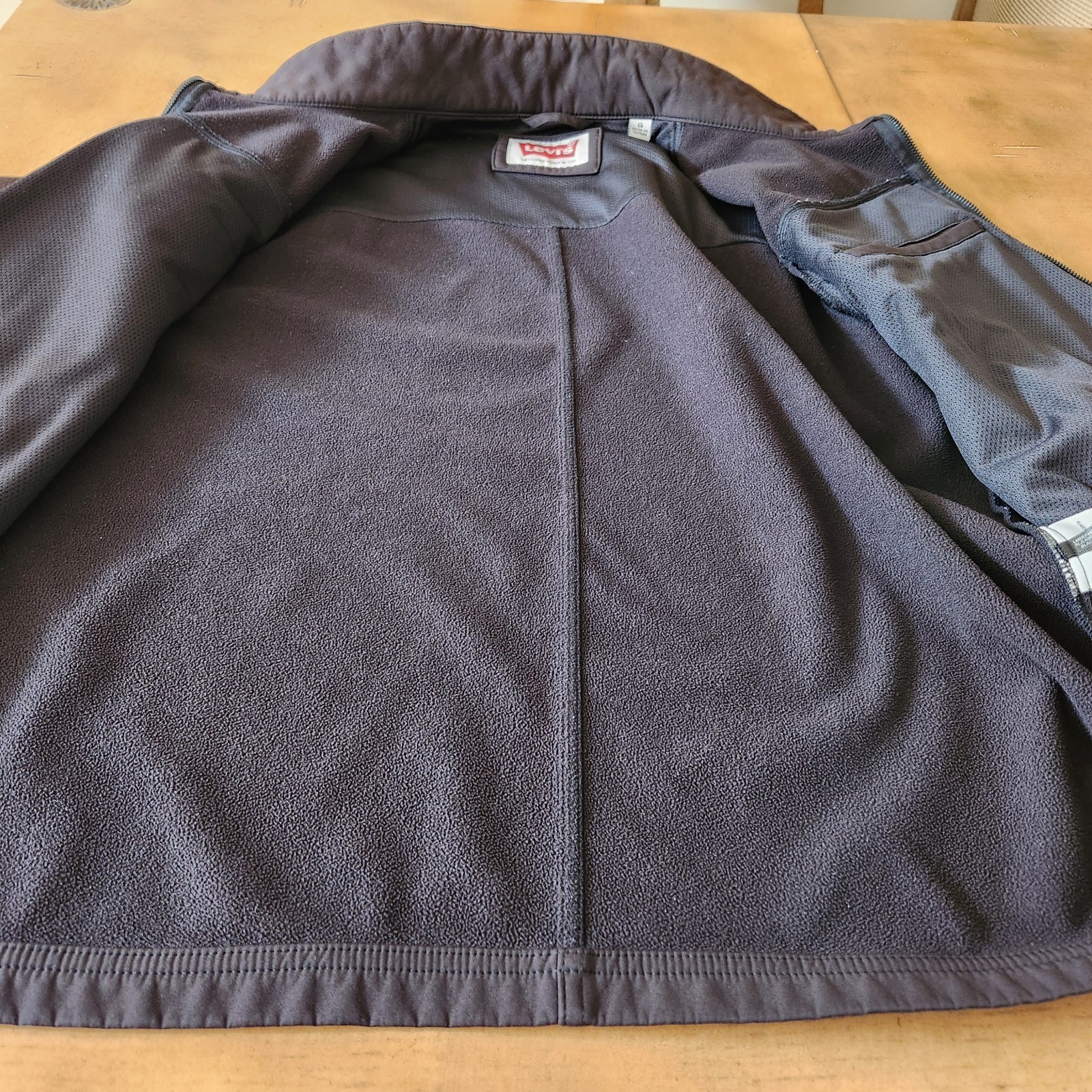 Levi’s Soft Shell Jacket Men L Full Zip Black Sta… - image 12