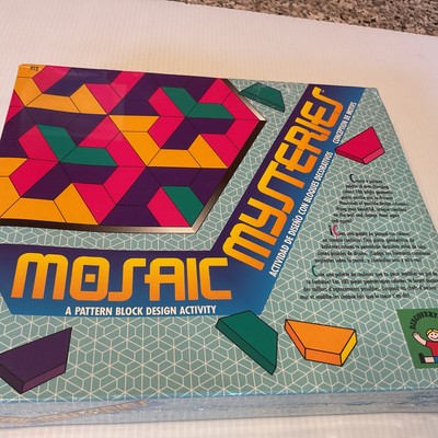 NEW Vintage 1992 Mosaic Mysteries Pattern Block Design Activity Discovery Toys