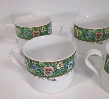 International Tableworks Bob Timberlake Velvet Faces Tea Cup / Mug Lot Of 7