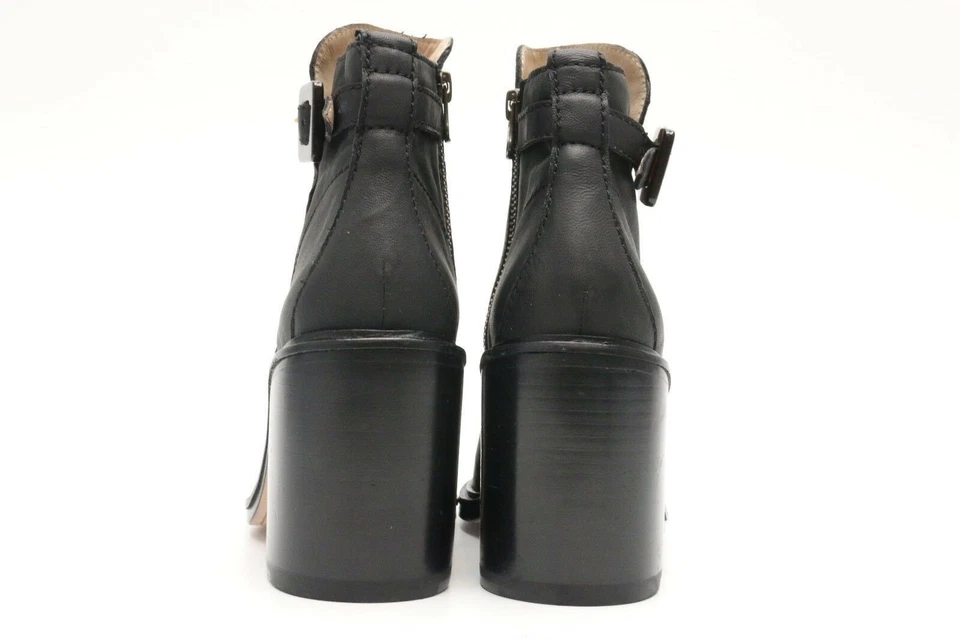 $450 Elizabeth & James Elegantes Botines de Cuero Negro Talla 7 M NUEVO Foto 4 de 4