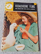 Kodachrome Films for Miniature Movie Cameras -1952 Kodak Data Book 5th Edition