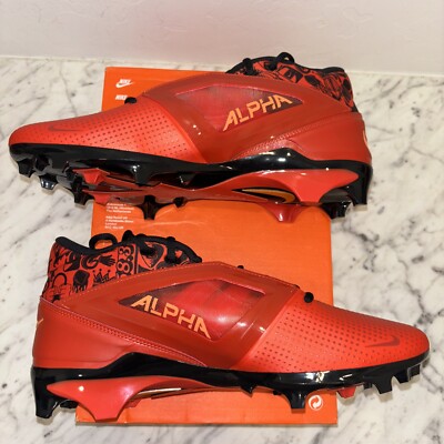 Nike Alpha Menace Pro 4 NRG Orange Football Cleats FQ3984  display picture 1