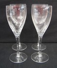 SET OF 4 MIKASA 8 3/8" PANACHE Clear Blown Glass Wine Glasses — photo 1