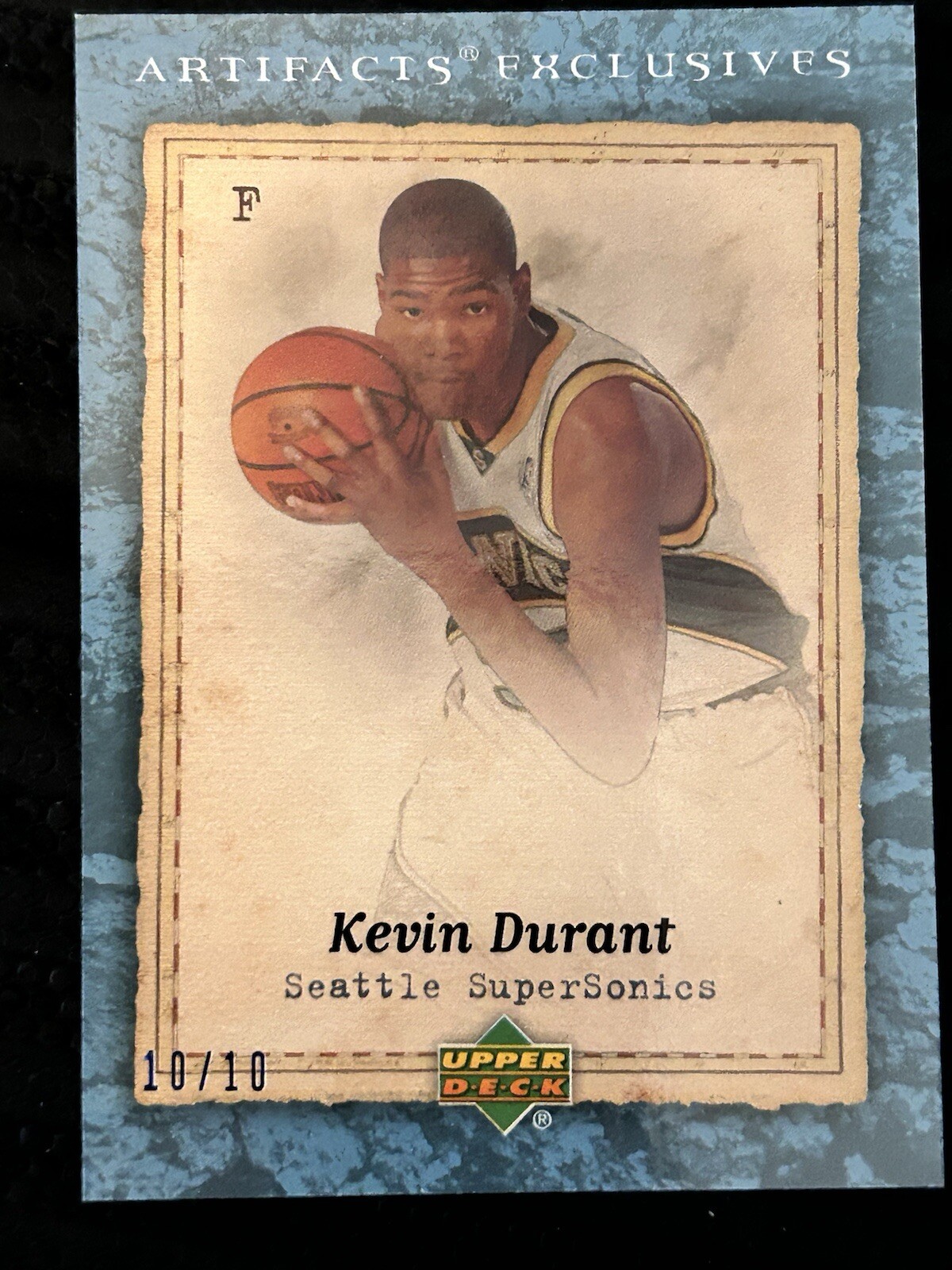 Kevin Durant 07/08 Upper Deck Artifacts Blue Rookie #10/10