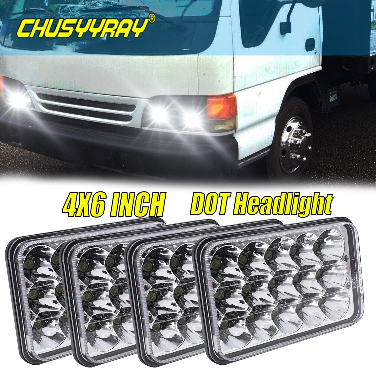 4Pcs For Isuzu NQR NPR NPR-HD Kenworth 4''x6