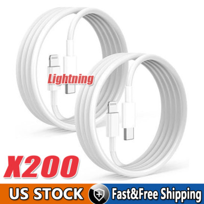 USB-C PD Fast Charger Cable lot Cord Type USB C For iPhone14 13 12 11 Pro Max XR