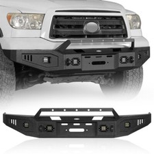 For 2007-2013 Toyota Tundra Off-road Full Width Front Bumper Bar W Bull Hoop