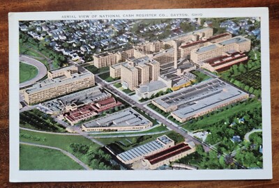 Luftaufnahme der National Cash Register Co., Dayton, Ohio Vintage Postkarte
