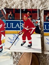 Viacheslav Slava Fetisov Detroit Red Wings Russia signed autograph Hockey Photo