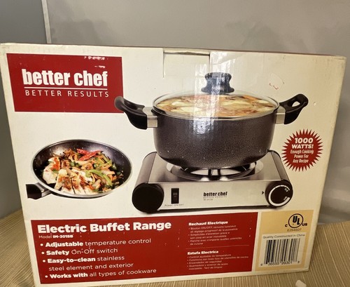 Better Chef Single Electric Buffet Range New 1000 Watts - Picture 2 of 2
