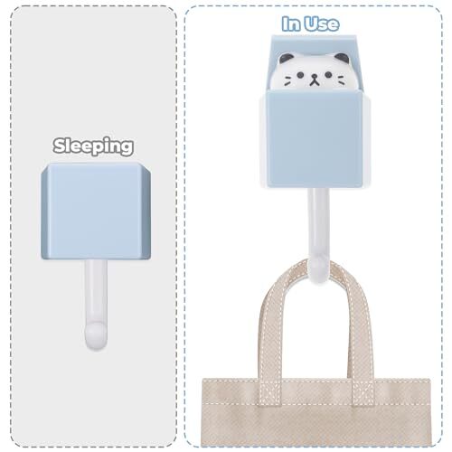 Katzen Haken Selbstklebend - Kreative Wandhalter Für Schlüssel, Schals & Mehr