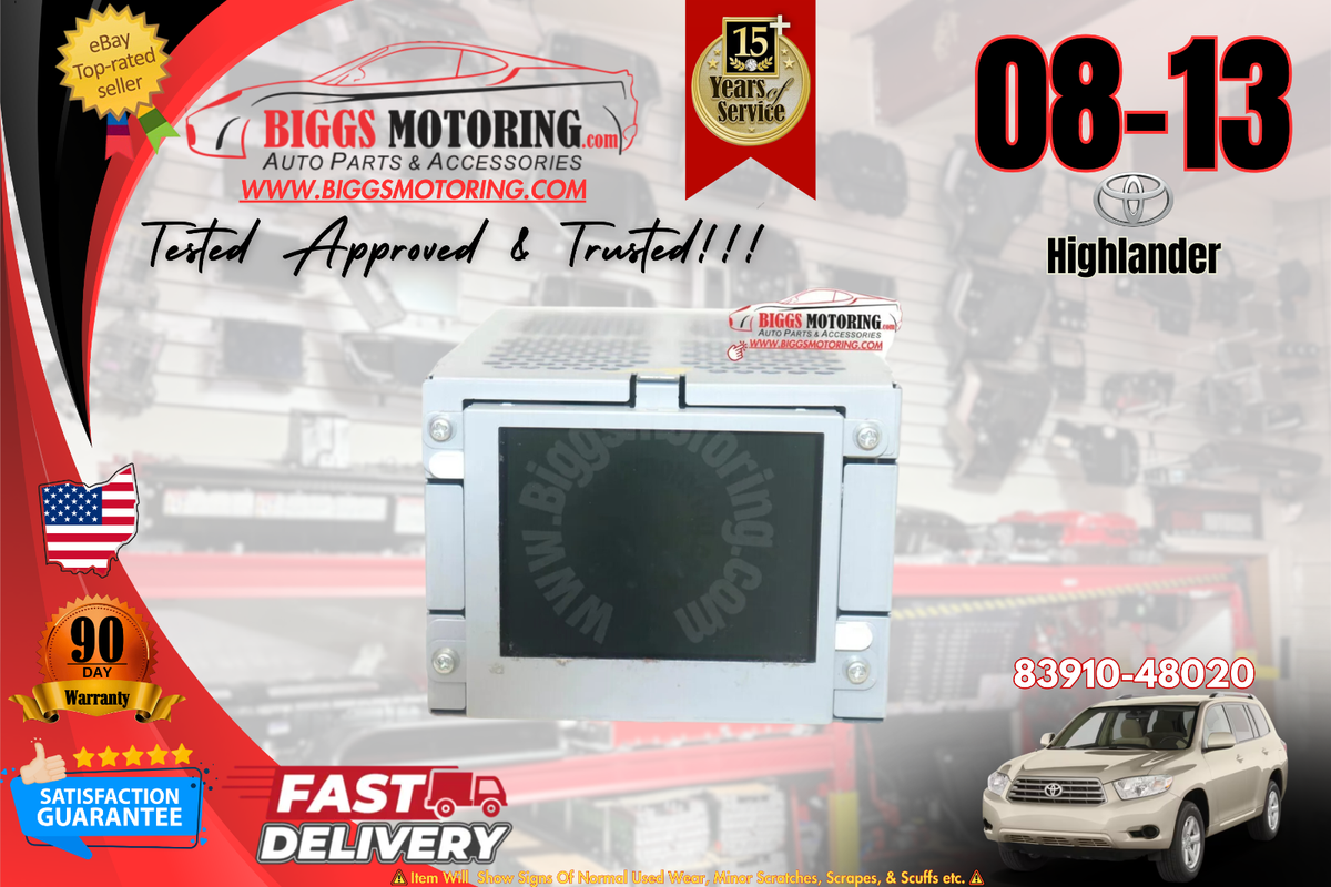2008-2013 Toyota Highlander Info Display Screen 83910-48020 | eBay
