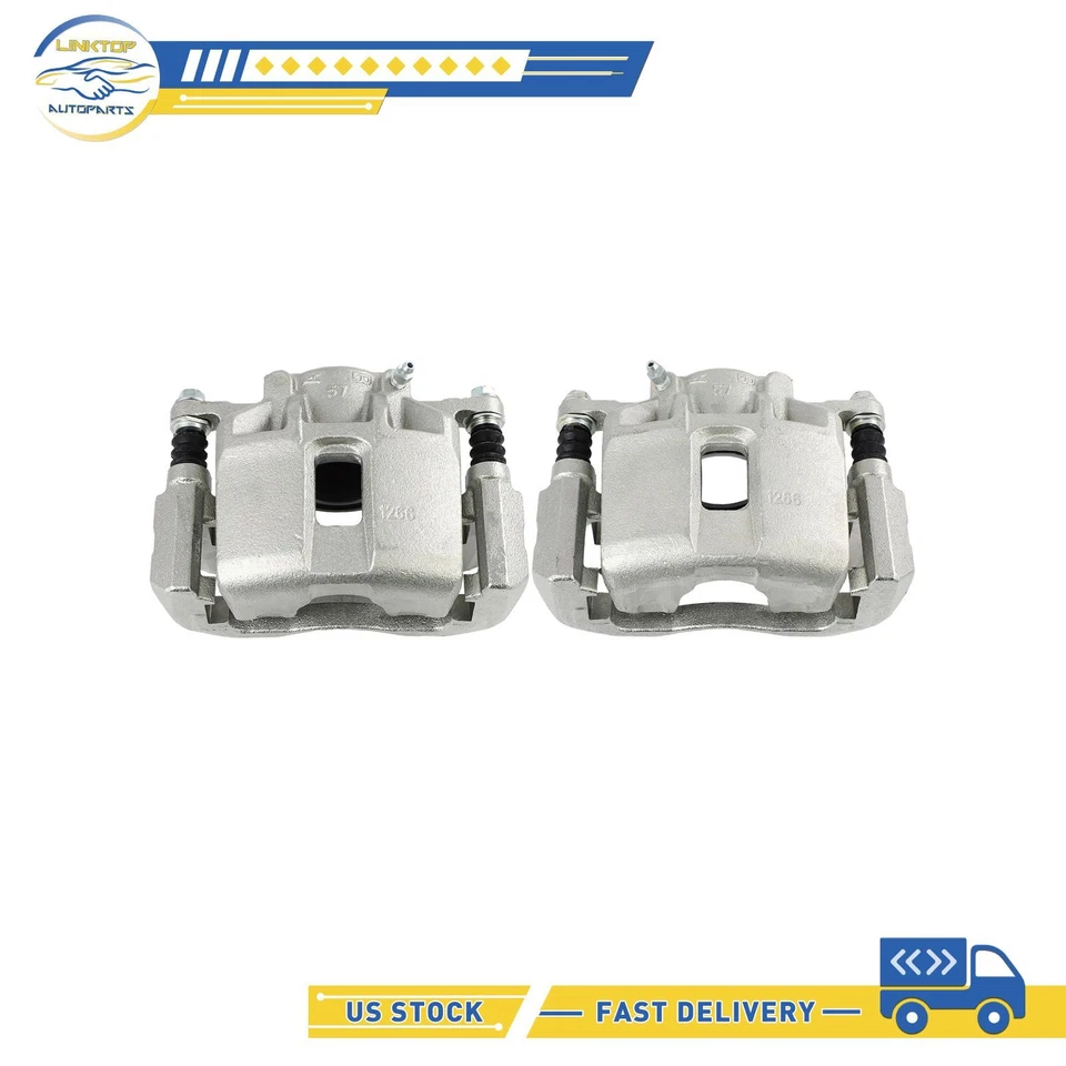 Par de pinzas de freno delanteras con soporte para Acura RL 2001-2003 1999-2004 Acura CL Foto 3 de 4