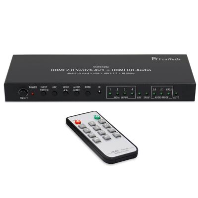 HDMI Switch 4x1+1 HD-Audio Extractor Splitter   Lösung: neuer 4K TV, alter AVR