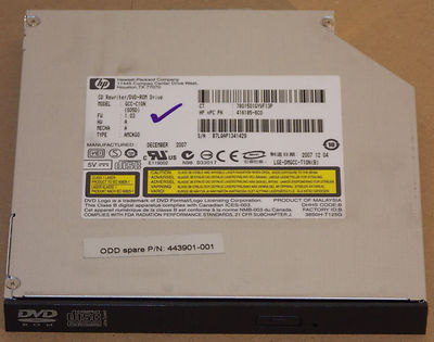HP Compaq 6510b 6515b DVD-ROM / CD-RW Combo Brenner 443901-001 Drive Laufwerk