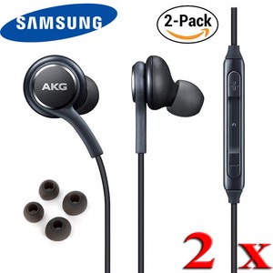 2 Pack SAMSUNG AKG Earphones Earbuds Headset with Remote & Mic for