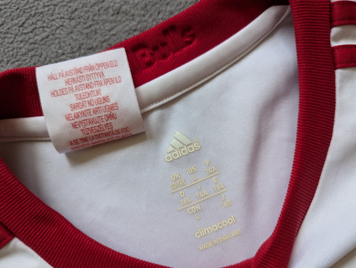RB Leipzig adidas 2013/14 Home Jersey Boys size L White RB Leipzig adidas 2013/14 Home Jersey Boys size L White