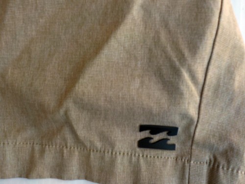 BILLABONG Submersibles Hybrid Shorts Swim Trunks Beige 4 Way Stretch SZ 34 - Picture 4 of 5