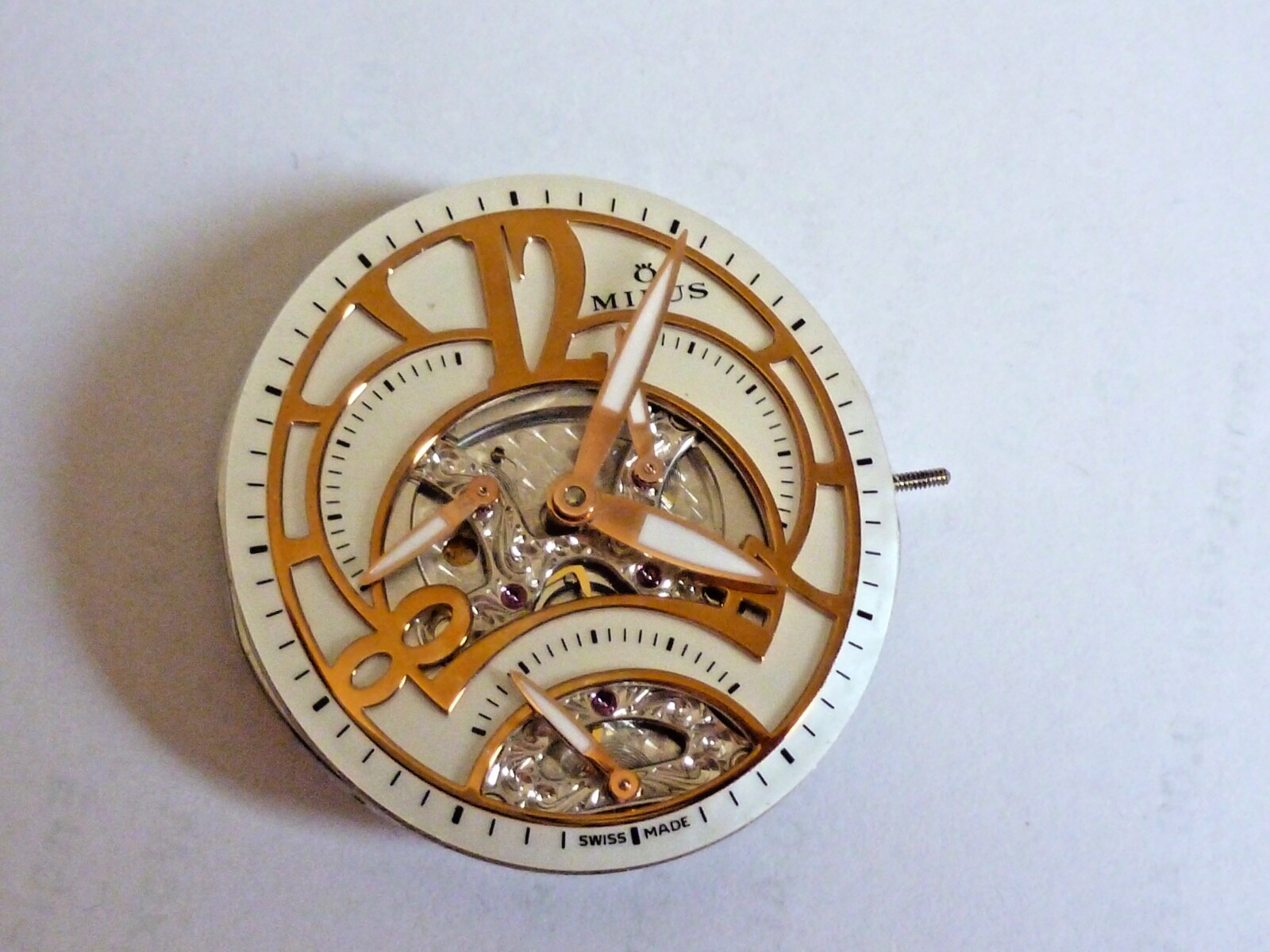 Milus Herios Tri Retrograde ETA 2892 Automatic Watch Movement new condition dial
