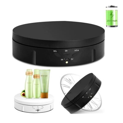 Qinmay 360 Degree Electric Rotating TurntableBattery/USB Power Supply for Pho...