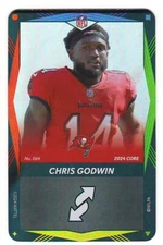 Chris Godwin 2024 UNO Elite NFL FOIL Wild Card Blue Green Red Yellow SSP Rare!!!