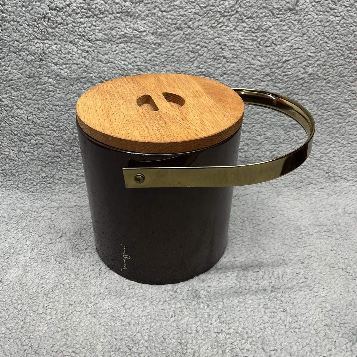 morgan vintage ice bucket ヴィンテージ アイスペール Vintage Mid-Century Modern Blue Ice Bucket by Morgan