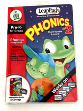 LEAP FROG LeapPad Learning center Pre-K 1st Grade Phonics 2 Short Vowels A  I