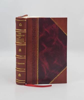 The Fragments Of Zeno And Cleanthes; With Introd. And Explanator [Leather Bound]