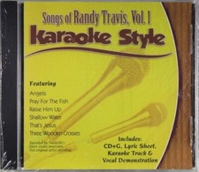Songs of Randy Travis Volume 1 Christian Karaoke Style NEW CD G Daywind 6 Songs