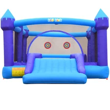 600lbs Inflatable Bounce House Bouncy Jumping Castle with Blower Slide for Kids