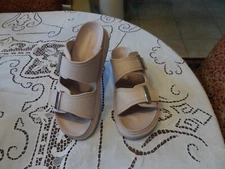 Alexander McQueen Light Pink Rubber Slide Sandals Size 39B