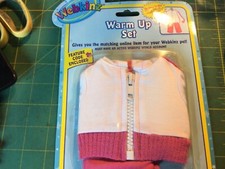 WEBKINZ KINZSTYLE CLOTHING - Pink And White Warm Up Set- NEW WITH UNUSED CODE