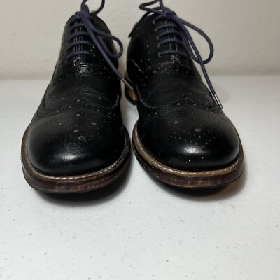 Ted Baker Leather Wingtip Derby Shoe in Black Size 11 Ted Baker Mens Leather Wingtip Derby Shoes in Black Size 9  main image 4