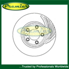 Premier Front Right 1x Brake Disc Fits Audi Q7 Porsche Cayenne VW Touareg