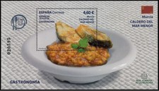 España 2024 Edifil 5749 Sello ** HB Gastronomía Española en 19 platos Caldero