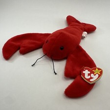 TY  "Pinchers the Lobster" Beanie Babies 1993 Collection with Hang Tag
