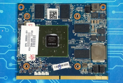 1GB nVidia NVS 5100M GDDR3 595820-001 N10P-NS-A3 GPU, from