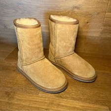 LAMO girls shearling boots tan