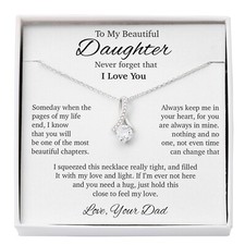 To My Daughter Necklace, Daughter Gift, Gift From Dad, Gift For Her