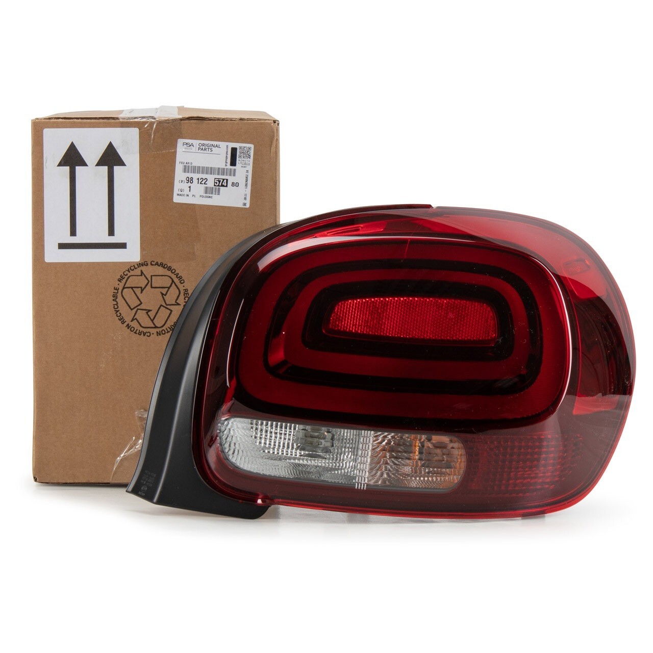 Feu arrière droit Citroën C3 III rouge cristal à haute luminosité 9812257480